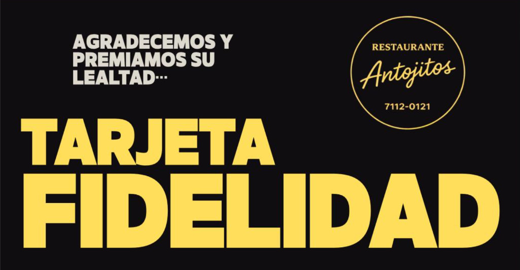 Tarjeta VIP Antojitos